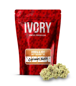 Ivory Swiss Premium Caramel Kush Fleurs de CBD