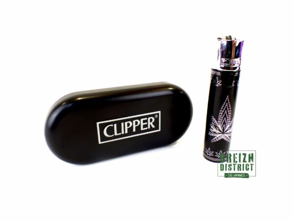 Coffret Clipper Leaves Silhouette Argenté