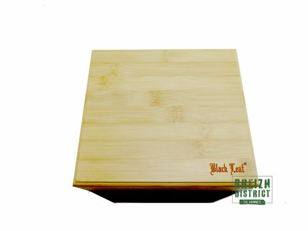 Boite de rangement en bois Black Leaf