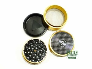 Grinder Kush Bong Métal Doré