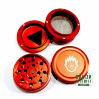 Grinder Kush Bong Métal Mat Rouge
