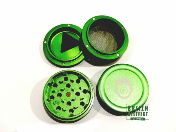 Grinder Kush Bong Métal Mat Vert