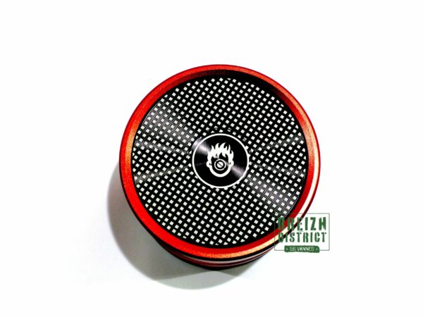 Grinder Kush Bong Métal Rouge