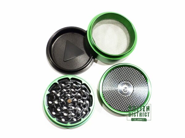 Grinder Kush Bong Métal Vert