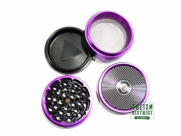 Grinder Kush Bong Métal Violet