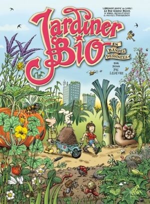 Livre Jardiner Bio en bandes dessinées Recto
