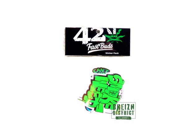 Paquet de stickers 420 Fast Buds