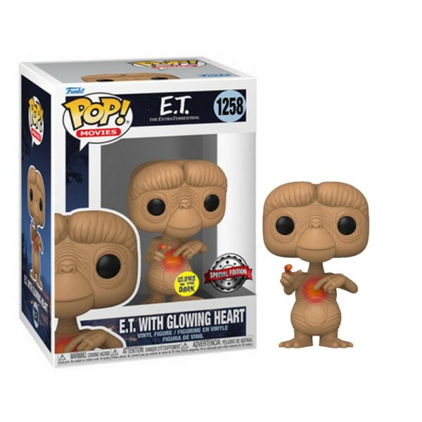 Figurine Funko Pop! E.T. 1258 E.T With Glowing Heart Edition Spéciale 40ème Anniversaire